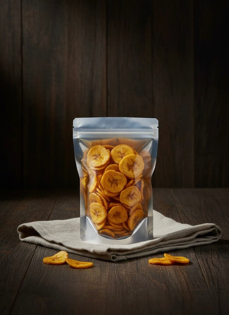 Chips de banane plantains non mûres